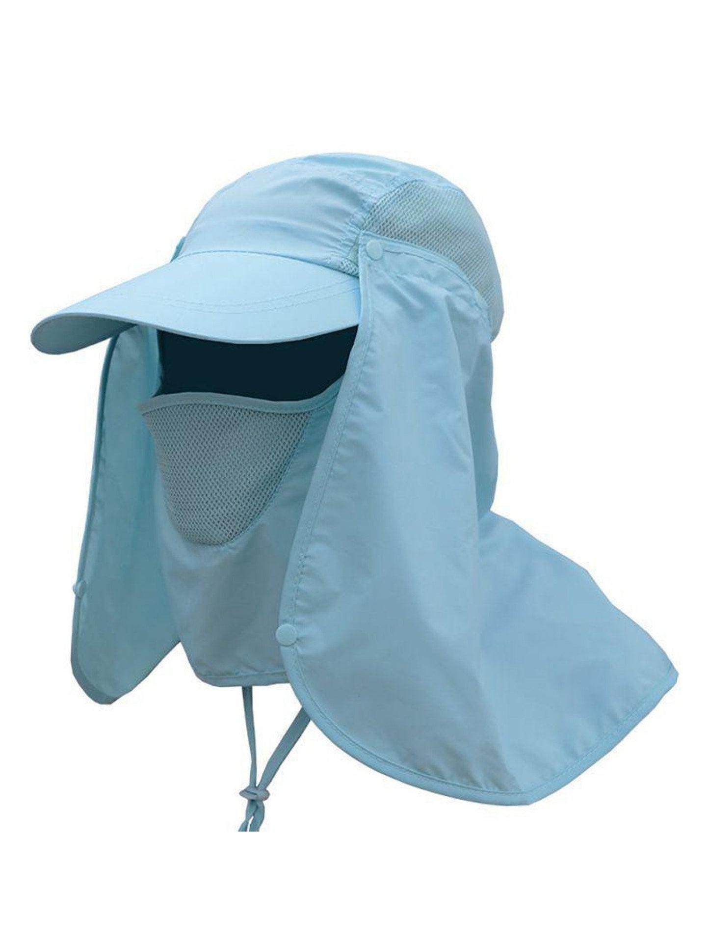 Women & Men Outdoor Sun Hat UV Protection Fishing Hiking Caps with Face Neck Flap Cover UPF 50+